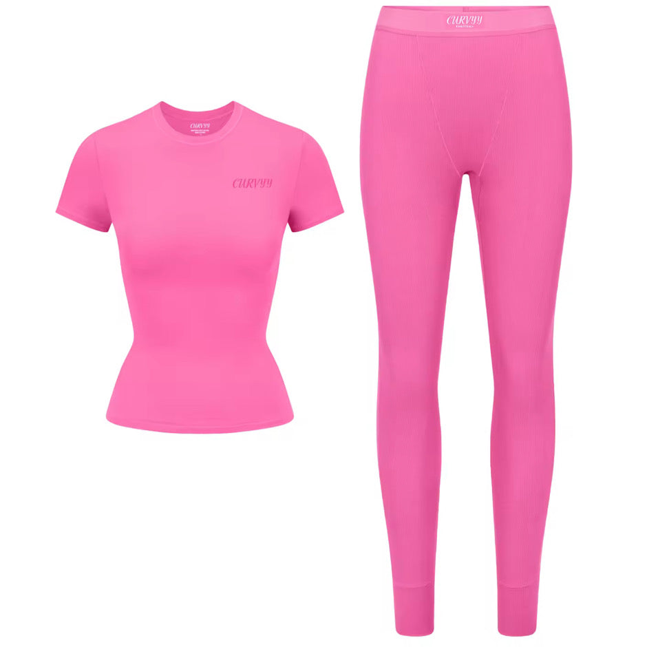 Wild Berry Pink Rib Set