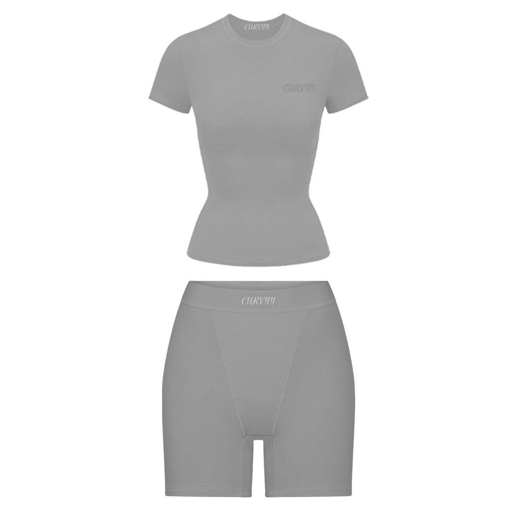 “Shade” Short Sleeve Shorts Set