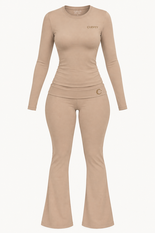 PREORDER Beige Yoga Set